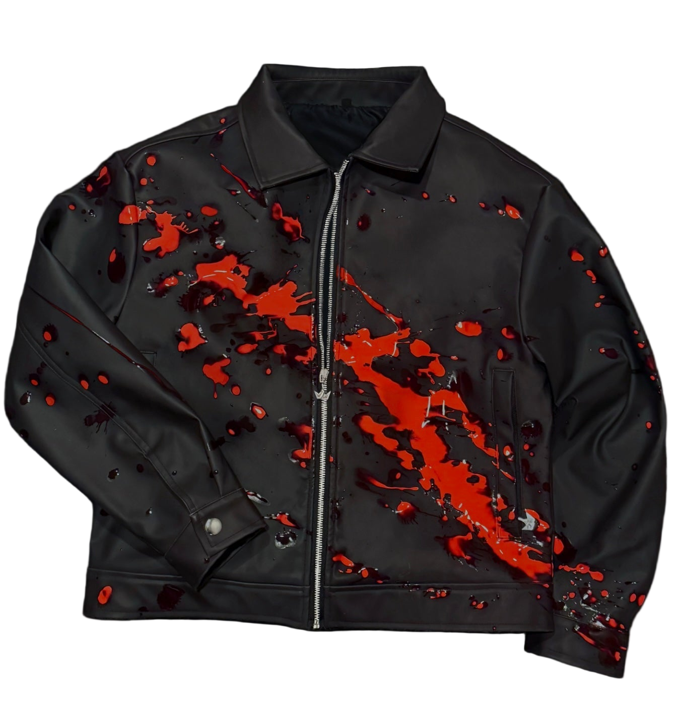 Cain Crimson Leather Jacket